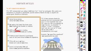 Os Artigos Indefinidos AAn  The indefinite articles AAn  Inglês [upl. by Ahcropal418]