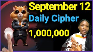 12 September Hamster Kombat Daily Cipher Code Today [upl. by Neiv]