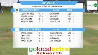 Lostock CC Spitfires v Ackworth CC 1st XI [upl. by Twum]