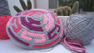 🌺 TUTORIAL Mini Mochila Wayúu Flores a Crochet  Parte 1 Base [upl. by Zacherie]