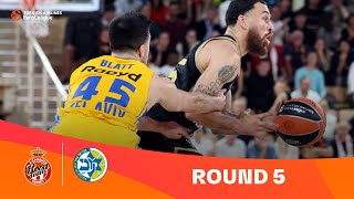 AS MonacoMaccabi Playtika Tel Aviv  Round 5 Highlights  202324 Turkish Airlines EuroLeague [upl. by Edi]