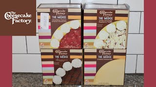 The Cheesecake Factory At Home The Wedge – Strawberry Raspberry Godiva Double Chocolate Original [upl. by Arebma]