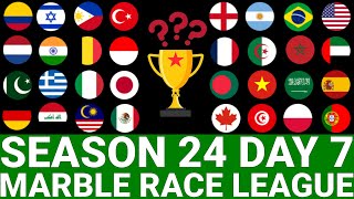 Marble Race League Season 24 DAY 7 Marble Race in Algodoo [upl. by Issiah]