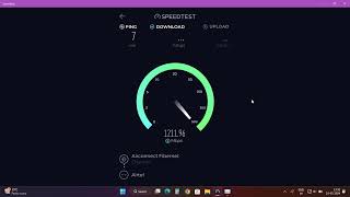 Airtel Fiber 1Gbps Plan Speedtest with 25G LANNot Airfiber [upl. by Eirrak299]