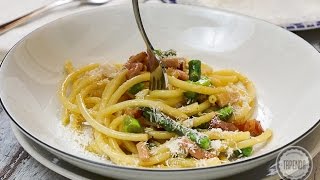 Makaron Carbonara ze Szparagami [upl. by Dadelos]