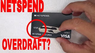 ✅ Can Netspend Prepaid Debit Visa Overdraft 🔴 [upl. by Aynosal]