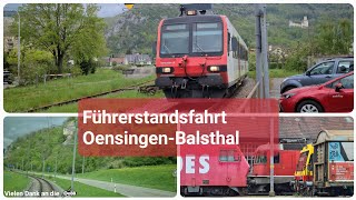 Führerstandsfahrt im Domino der S22 von Oensingen nach Balsthal [upl. by Suhsoj]