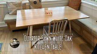 Quarter Sawn White Oak Kitchen Table [upl. by Nnateragram]