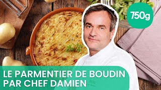 Vidéo de la recette du parmentier de boudin aux oignons aux pommes  750g [upl. by Aredna135]