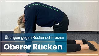 7 Rückenschmerzen Übungen ➡️ Das hilft bei Schmerzen im OBEREN RÜCKEN [upl. by Karolyn]