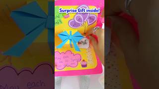 DIY Mothers Day Card with GIFT inside🤩🎀✨️  Riyas Amazing World [upl. by Nekcerb]