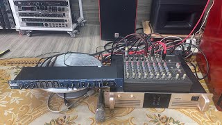 Effects rời lexicon mx200 ghép Mixer bàn mackie 1202 tại hiệu ứng echo reverb độc lập [upl. by Asyram]