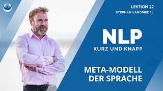 🗣 NLP Metamodell der Sprache  Muster und Beispiele  Stephan Landsiedel NLP 022 [upl. by Gertrud]