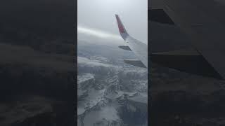 Himalaya view from flight ✈️ Ladakh ytshorts travel traveling [upl. by Easton]