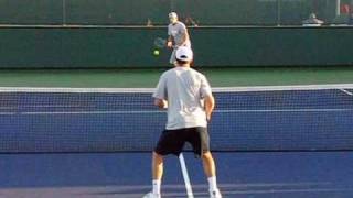 Bryan Brothers Warmup Volleys Part 1 [upl. by Anitnerolf205]