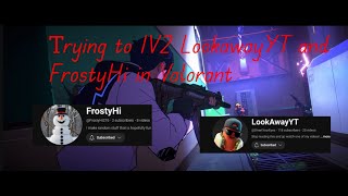 Trying to 1V2 DivertYourEyes and FrostyHi276 in Valorant [upl. by Granoff]