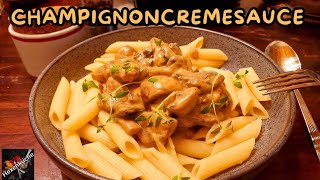 Pasta mit Champignons in einer cremigen GruyèreKäse Soße [upl. by Nannie456]