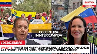 Protestas masivas en Venezuela y mundo hoy convocadas por María Corina Machado y Edmundo González [upl. by Lucio]