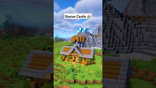 Minecraft Starter Castle 🏠 minecraft [upl. by Sherry]