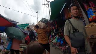 Philippines Quezon City Commonwealth Market street walk [upl. by Nylecyoj]