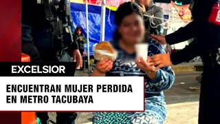 Encuentran a mujer desorientada en Metro de la CDMX [upl. by Ayouqes977]