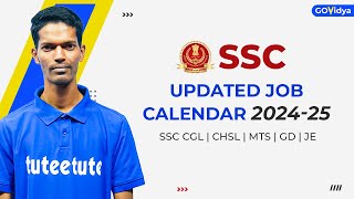 SSC Updated Job Calendar 202425  CGL  CHSL  MTS  GD  JE ssccgl sscchsl sscgd sscje [upl. by Hertz]