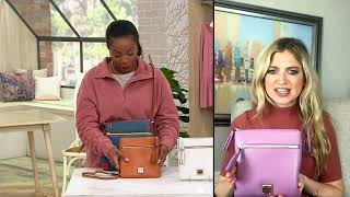 Dooney amp Bourke Saffiano Double Zip Tassel Crossbody on QVC [upl. by Gaspar]