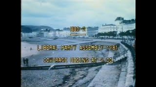 Thursday 17th September 1981 BBC2  Test Card  Liberal Party Assembly [upl. by Agnesse814]