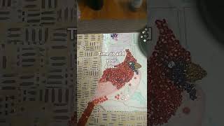 Redbird mosaic wearing dots healingthroughart myrajol redbirdmosaic [upl. by Ennahgiel634]