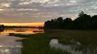 October Sunset on Hewletts Creek  Wilmington North Carolina [upl. by Nilrem]