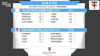 King Edwards School Witley Boys U14A v The Portsmouth Grammar School Under 14A [upl. by Annibo]