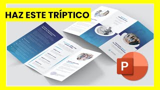 Cómo hacer un tríptico en PowerPoint paso a paso ✅ [upl. by Nomelihp871]