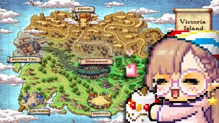 we naruto running around victoria island for my birthday  MapleStory Reboot GMS 🍁 [upl. by Raychel987]