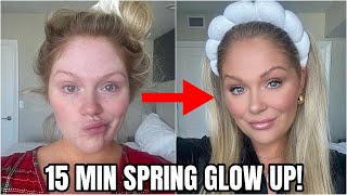 EASY 15 Minute GLOW UP for Spring Makeup Tutorial 🌸 Everyday Spring Makeup Tutorial 2024 [upl. by Kared143]