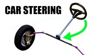 How Car Steering Works  Rack amp Pinion [upl. by Enyak]