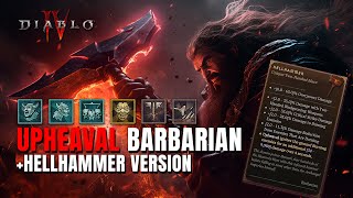 Upheaval Barbarian Build Overview  Hellhammer Version Diablo 4 [upl. by Ahseenat599]