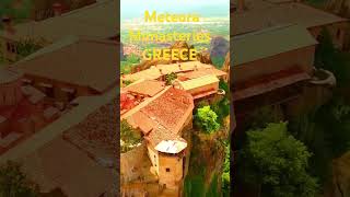 Greece  Meteora Monasteries travel europe drone nature explore [upl. by Annawal837]