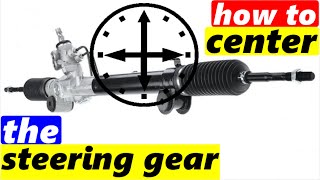 Do You Want To Center The Rack amp Pinion Steering Rack [upl. by Hsinam278]