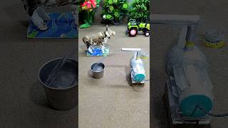 Mini motor water pump project cow video  19 [upl. by Broida]