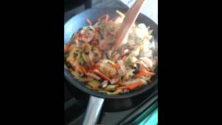 Stir Fry Leeks Carrot and Mushroom [upl. by Nrobyalc830]