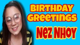 Birthday Greetings to sir Nez Nhoy birthday greetings youtube yt youtubechannel viral trend [upl. by Igig]