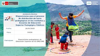 Distribución de horas pedagógicas en Institutos y Escuelas de Educación Superior Pedagógica Públicos [upl. by Boatwright]