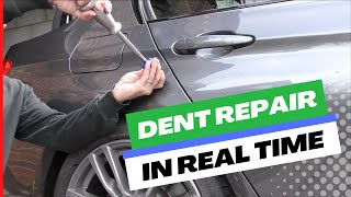 Real Time Car Dent Repair How I Fix Dents in a Car [upl. by Garwin232]