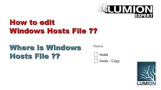 How to edit windows hosts file where is windows hosts file [upl. by Ylremik]