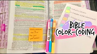 My Bible Color Coding System  How to Highlight Your Bible [upl. by Annabelle]