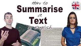 How to Summarise a Text in English  Improve English Comprehension [upl. by Nerrol]