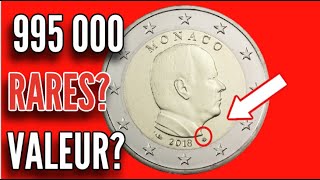 La VALEUR de la MAGNIFIQUE pièce de 2 EURO 2018 MONACO 995000 [upl. by Natividad]