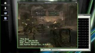 Call of Duty 4 Linux Wine 0950 Mandriva 2008 [upl. by Lem]