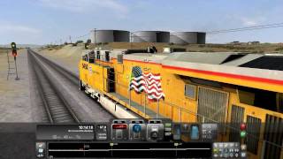 Railworks 3 Train Simulator 2012  EPIC Derail Flying GE ES44AC UP [upl. by Edda]