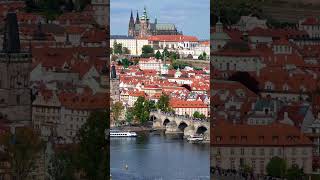 Prague Unveiled Aerial Journey Over Czechias Historic Gem [upl. by Adlei]